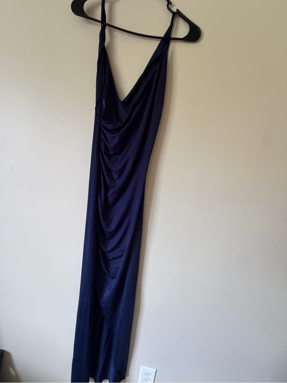 Hello Molly Navy Blue Cowl Slip Dress